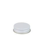 33-400 White Metal Screw Cap With Customizable Liner Options