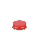 28-400 Red Metal Screw Cap With Customizable Liner Options
