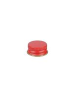 20-400 Red Metal Screw Cap With Customizable Liner Options