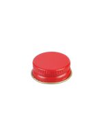 24-400 Red Metal Screw Cap With Customizable Liner Options