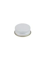 24-400 White Metal Screw Cap With Customizable Liner Options