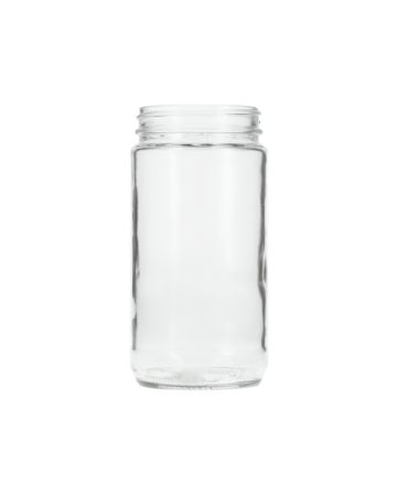 12oz (360ml) Flint (Clear) Paragon Round Glass Jar - 63-400 Neck
