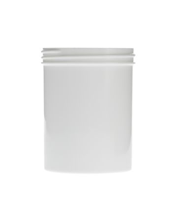 8oz (240ml) White PP Straight-Sided Round Plastic Jar - 70-400 Neck