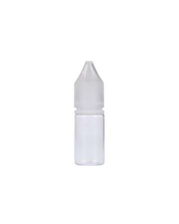 10ml Clear PET Chubby Gorilla Unicorn V3 Bottle With Natural CR Tamper Evident Break Off Band Closure 