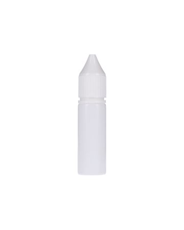 15ml White PET Chubby Gorilla Unicorn V3 Bottle With White CR Tamper Evident Break Off Band Closure 