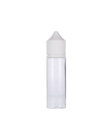 50ml Clear PET Chubby Gorilla Unicorn V3 Bottle With White CR Tamper Evident Break Off Band Closure 