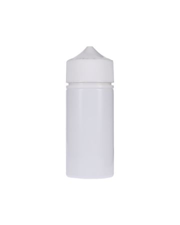 100ml White PET Chubby Gorilla Unicorn V3 Bottle With White CR Tamper Evident Break Off Band Closure 