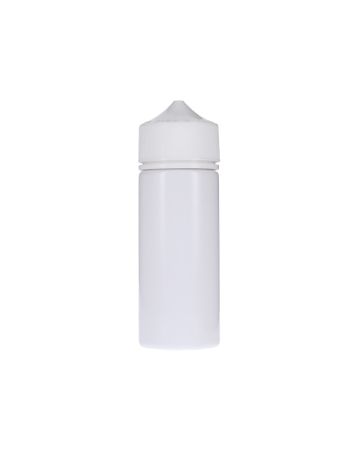 120ml White PET Chubby Gorilla Unicorn V3 Bottle With White CR Tamper Evident Break Off Band Closure 