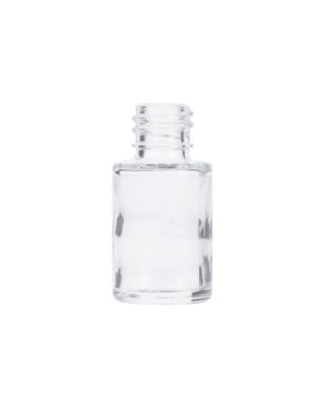 0.5oz (15ml) Flint (Clear) Cylinder Round Glass Bottle - 18-415 Neck