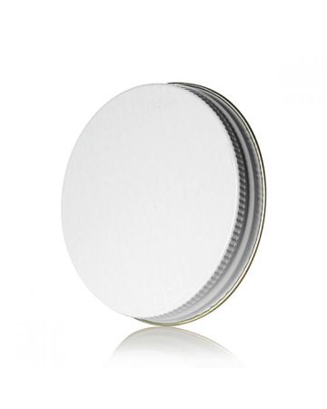 63-400 White Metal Screw Cap (CT) - Plastisol Liner