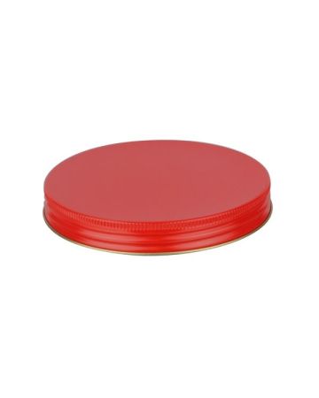 120-400 Red Metal Screw Cap With Plastisol Liner