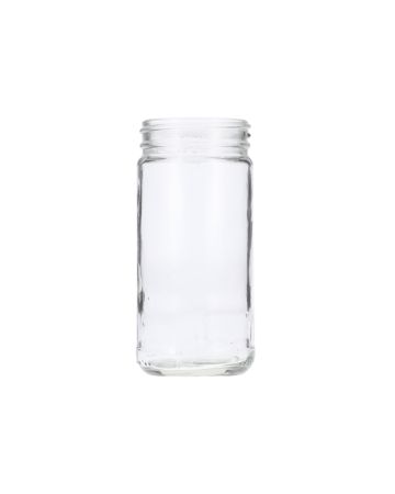 6oz (180ml) Flint (Clear) Paragon Round Glass Jar - 53-405 Neck