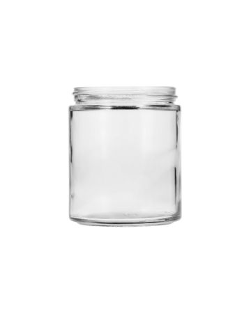 6oz (180) Flint (Clear) Cream Round Glass Jar - 63-405 Neck