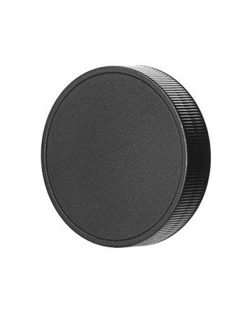 53-400 Black Rib Side Matte Top PP Plastic Continuous Thread (CT) Cap - F217 Liner