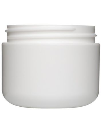 2oz White Double Wall Round PP/PP Plastic Jar - 58-400 Neck