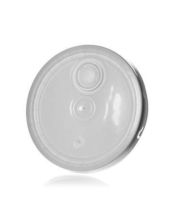 White Plastic Pail Lid With Gasket And Spout (For 3.5 - 5.5 Gallon Pails)
