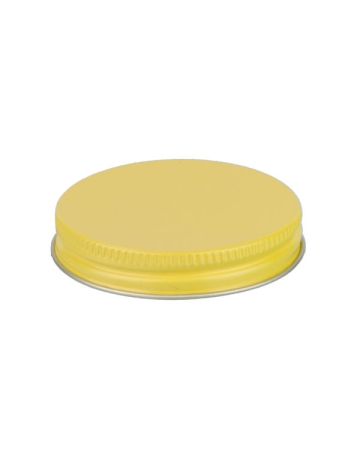 58-400 Yellow Metal Screw Cap With Plastisol Liner