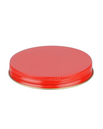 89-400 Red Metal Screw Cap With Customizable Liner Options
