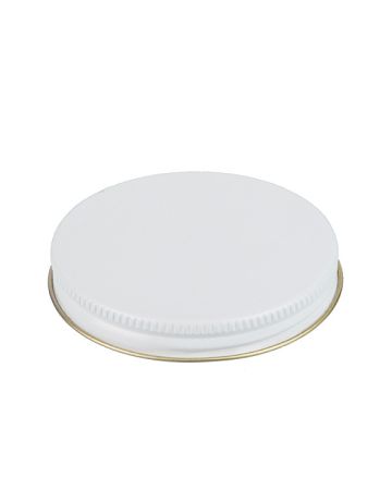 70-400 White Metal Screw Cap With Customizable Liner Options