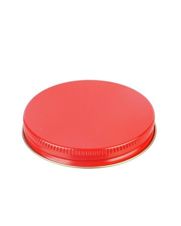 70-400 Red Metal Screw Cap With Customizable Liner Options