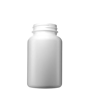 225cc (7.6oz) White HDPE Wide Mouth Packer Round - 45-400 Neck