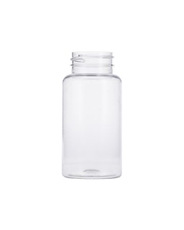 150cc Clear PET Tall Packer Bottle Round - 38-400 Neck