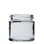 1oz Clear Straight Sided Glass Jar Food Contact Safe