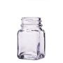 1oz Flint Wide Mouth Square Glass Bottle