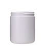 20oz White Wide Mouth Round Plastic Jar