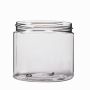 16oz Clear Wide Mouth Round Plastic Jar
