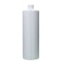 16oz White Plastic Window Strip Cylinder Bottle