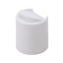 20-410 White Smooth Top Disc Top Plastic Cap (0.270" Orifice)