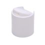 24-410 White Smooth Disc Top Plastic Dispensing Cap (0.310" Orifice)