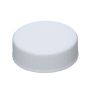 33-400 White Rib Side Matte Top Plastic (CT) Cap - PE Foam