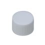 20-410 White Rib Side Matte Top Plastic (CT) Cap - PE Foam