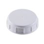 63mm White Rib Side Smooth Top Buttress Plastic (CT) Cap - F217