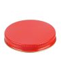 83-400 Red Metal Screw Cap With Customizable Liner Options