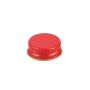 24-400 Red Metal Screw Cap With Customizable Liner Options