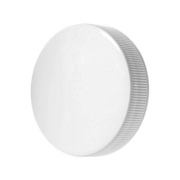 53-400 White Rib Side Smooth Top PP Plastic Continuous Thread (CT) Cap - F217 Liner