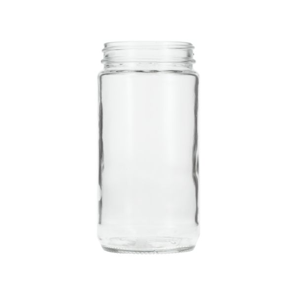 12oz (360ml) Flint (Clear) Paragon Round Glass Jar - 63-400 Neck