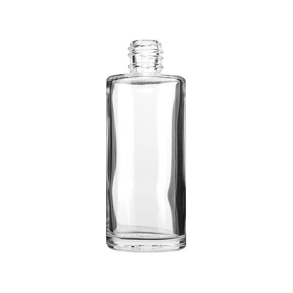 60ml (2oz) Super Flint (Clear) Glass Dropper Bottle Cylinder - 18-415 Neck