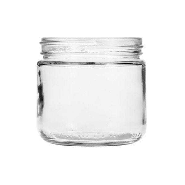 12oz (360ml) Flint (Clear) Salsa Round Glass Jar - 83-400 Neck