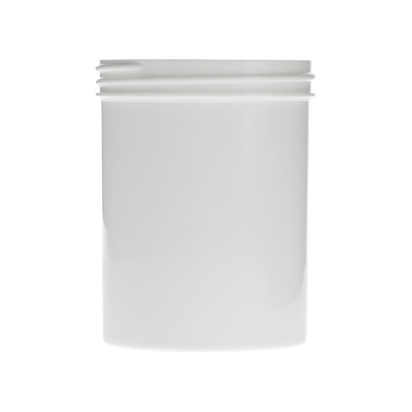 8oz (240ml) White PP Straight-Sided Round Plastic Jar - 70-400 Neck