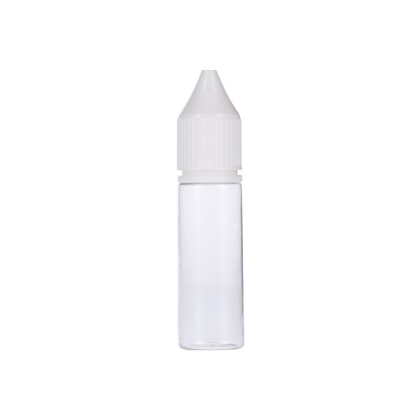 15ml Clear PET Chubby Gorilla Unicorn V3 Bottle With White CR Tamper Evident Break Off Band Closure 
