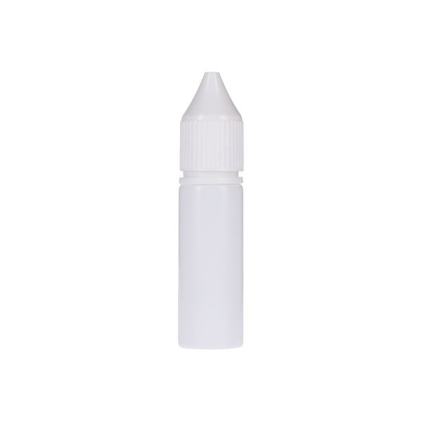 15ml White PET Chubby Gorilla Unicorn V3 Bottle With White CR Tamper Evident Break Off Band Closure 