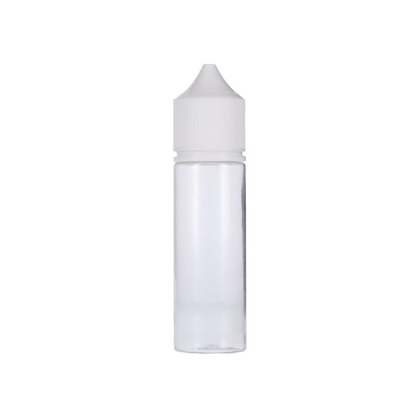50ml Clear PET Chubby Gorilla Unicorn V3 Bottle With White CR Tamper Evident Break Off Band Closure 