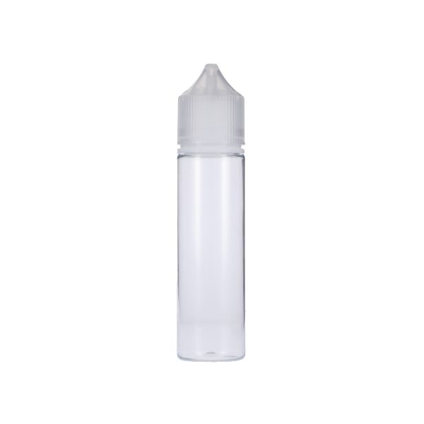 60ml Clear PET Chubby Gorilla Unicorn V3 Bottle With Natural CR Tamper Evident Break Off Band Closure 