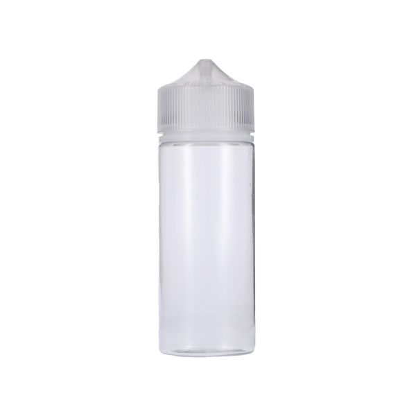 120ml Clear PET Chubby Gorilla Unicorn V3 Bottle With Natural CR Tamper Evident Break Off Band Closure 
