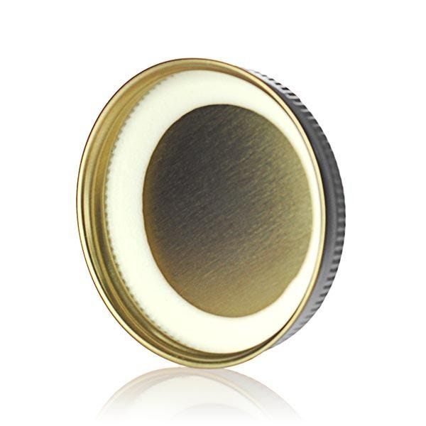58-400 White Metal Screw Cap With Plastisol Liner