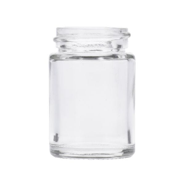 0.75oz (22ml) Flint (Clear) Cream Round Glass Jar - 33-400 Neck